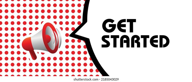 Start-Zeichen auf weißem Hintergrund