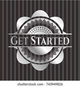 Get Started silver shiny badge