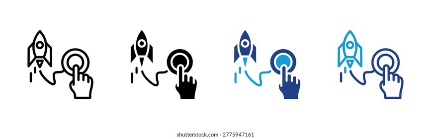 Get Started Web icon with multiple style collection