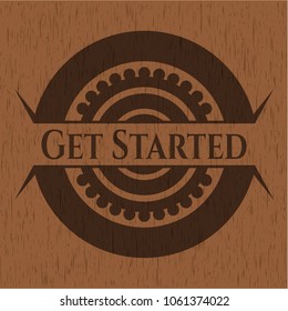 Get Started wood emblem