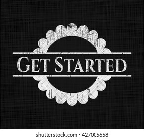 Get Started written on a chalkboard