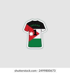 Get a sticker with a unique design of the Jordan football jersey! A stylish and vibrant accessory for fans. Show your support for your favorite team!