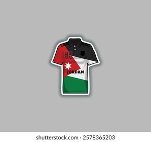 Get a sticker with a unique design of the Jordan football jersey!