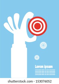 Get Target ,Vector cartoon business