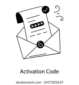 Obtener este icono de línea de código de activación 