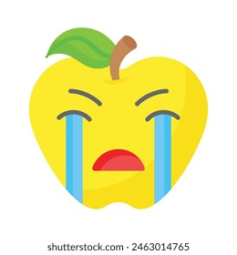 Obtener este increíble llanto emoji diseño de Vector, Vector personalizable