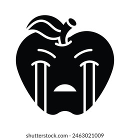 Get this amazing crying emoji vector design, customizable vector