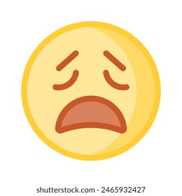Get this amazing crying emoji vector design, customizable vector