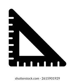 Get this amazing glyph icon of set square