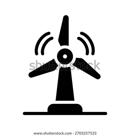 Get this amazing glyph style icon of windmill tower