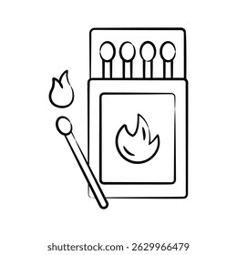 Obtenga este increíble icono de estilo dibujado a mano de matchbox