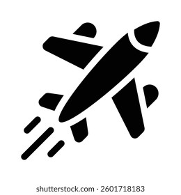Get this amazing icon of airplane in modern style