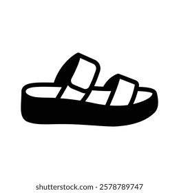 Get this amazing icon of chappal in modern style