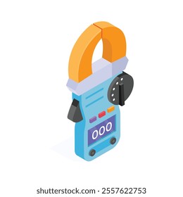 Get this amazing icon of clamp meter in modern style