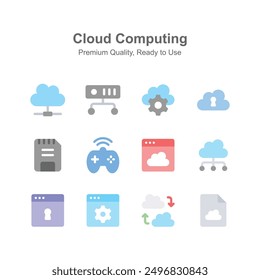 Get this amazing icon of cloud computing, premium quality vector