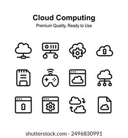 Get this amazing icon of cloud computing, premium quality vector