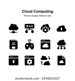 Get this amazing icon of cloud computing, premium quality vector