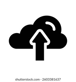 Get this amazing icon of cloud upload in modern style