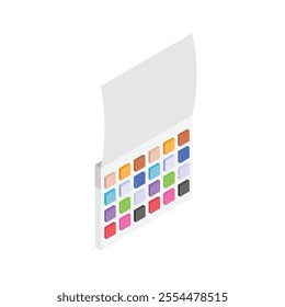 Get this amazing icon of color matching chart in modern style