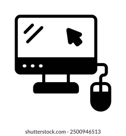 Get this amazing icon of computer in trendy style