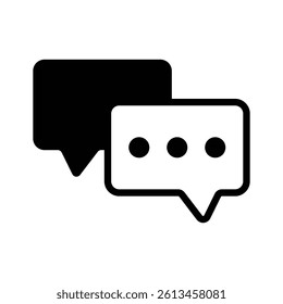 Get this amazing icon of conversation in modern style,