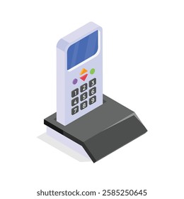 Get this amazing icon of cordless phone in modern style