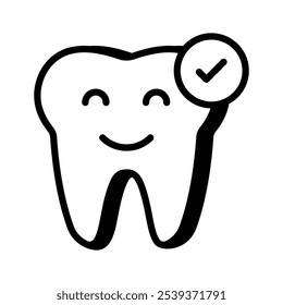 Obter este ícone surpreendente da saúde dentária em estilo moderno