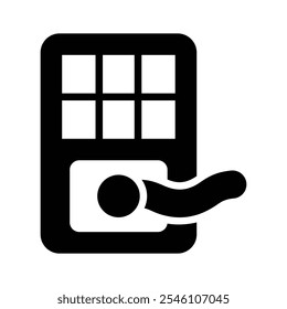 Get this amazing icon of digital lock in modern style