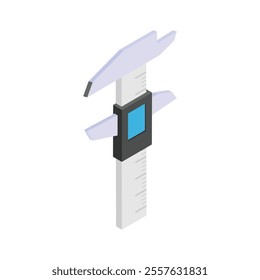 Get this amazing icon of digital caliper in trendy style