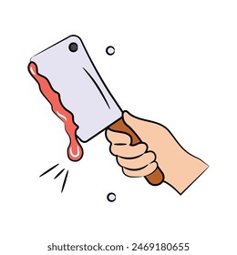 Consigue este increíble ícono de garabato de mano de carnicero, cuchillo de cuchillos de Vector