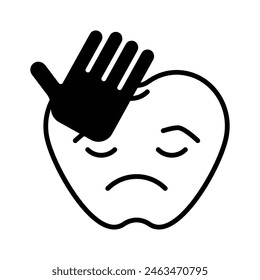 Get this amazing icon of facepalm emoji, sad expressions emoji