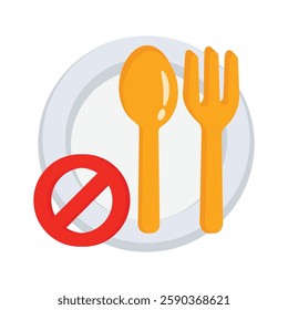 Get this amazing icon of fasting in modern design style