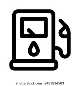 Consigue este increíble icono de gasolinera en estilo editable