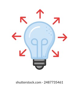 Get this amazing icon Idea Sharing in modern style, premium vector