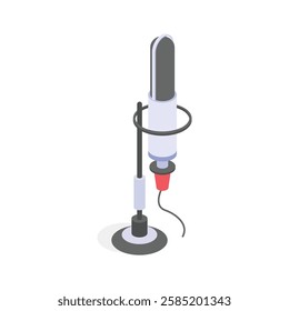 Get this amazing icon of microphone in trendy design