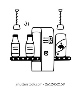 Get this amazing icon of milk bottle in modern design style
