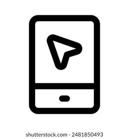 Get this amazing icon of navigation app in modern style, ready to use icon