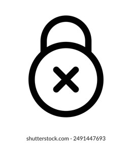 Get this amazing icon of no security, ready for premium use
