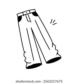 Get this amazing icon of pants in modern style