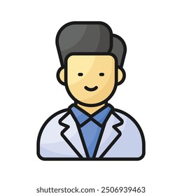 Get this amazing icon of pharmacist, ready to use vector