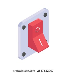 Get this amazing icon of power switch in modern style