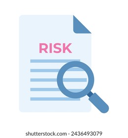 Get this amazing icon of risk assessment, risk management vector design