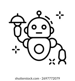 Obtenga este increíble icono de servidor robot en estilo de diseño moderno