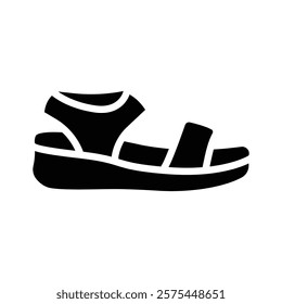 Get this amazing icon of sandal in modern style