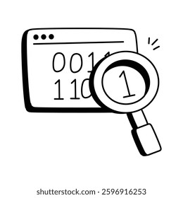 Get this amazing icon of scan coding in modern style