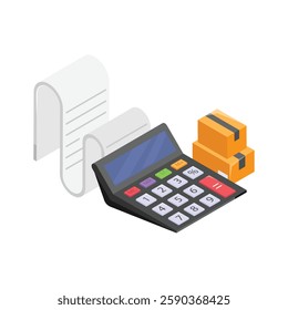 Get this amazing icon of shipping cost in modern style
