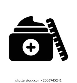 Get this amazing icon of skincare cream vector design