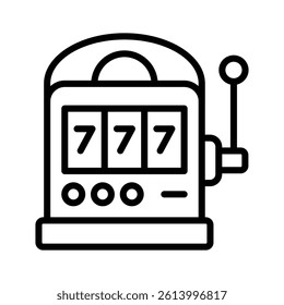 Get this amazing icon of slot machine in moderns style