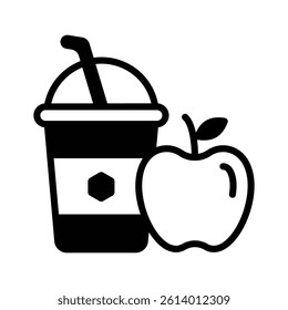 Get this amazing icon of smoothie in modern style