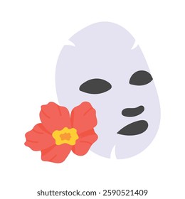 Get this amazing icon of spa mask in modern style